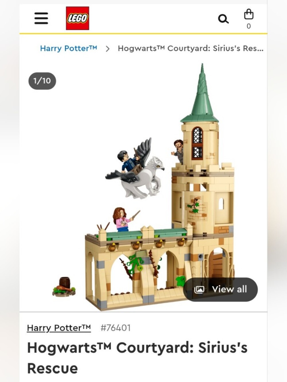 Lego Hogwarts Courtyard: Sirius' Rescue